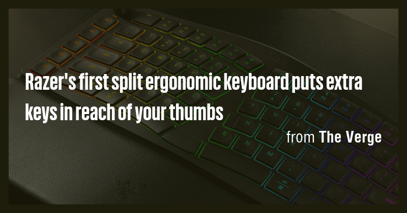 Razer's first split ergonomic keyboard puts extra keys in reach of your ...