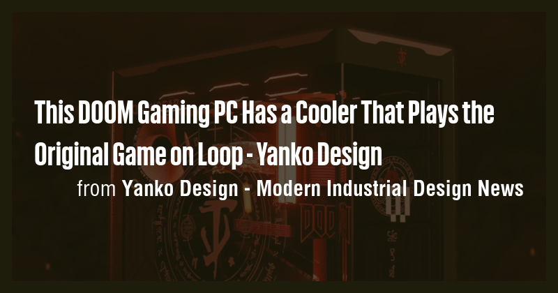 This DOOM Gaming PC Has a Cooler That Plays the Original Game on Loop ...