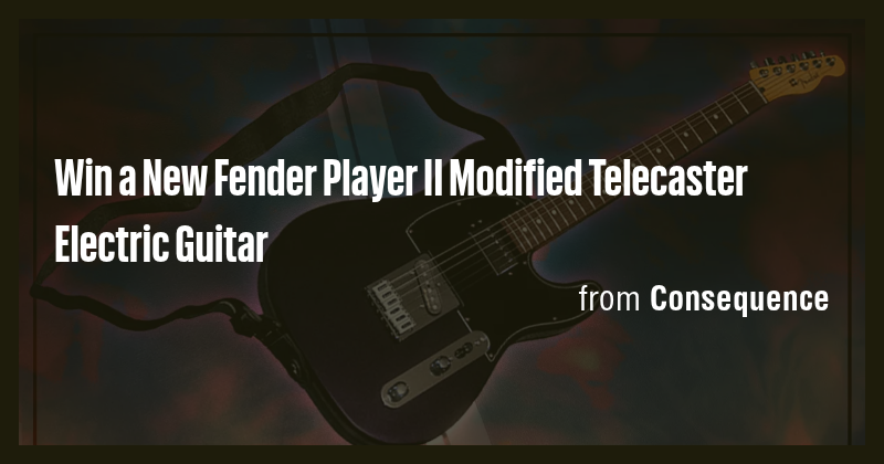 Win a New Fender Player II Modified Telecaster Electric Guitar - Briefly