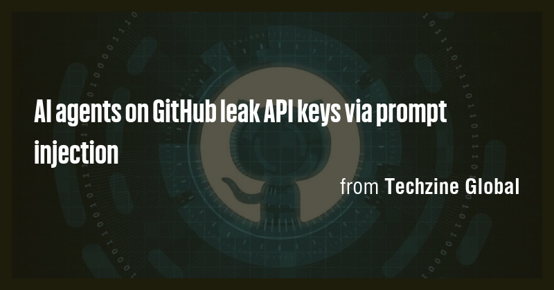 AI agents on GitHub leak API keys via prompt injection - Briefly