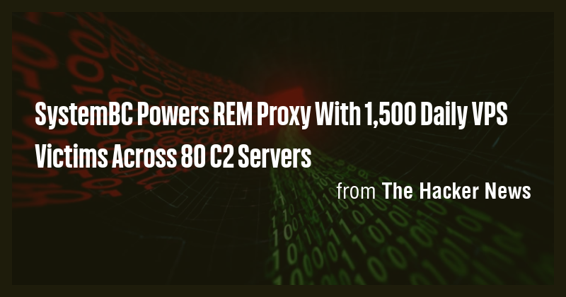SystemBC Powers REM Proxy With 1,500 Daily VPS Victims Across 80 C2 ...