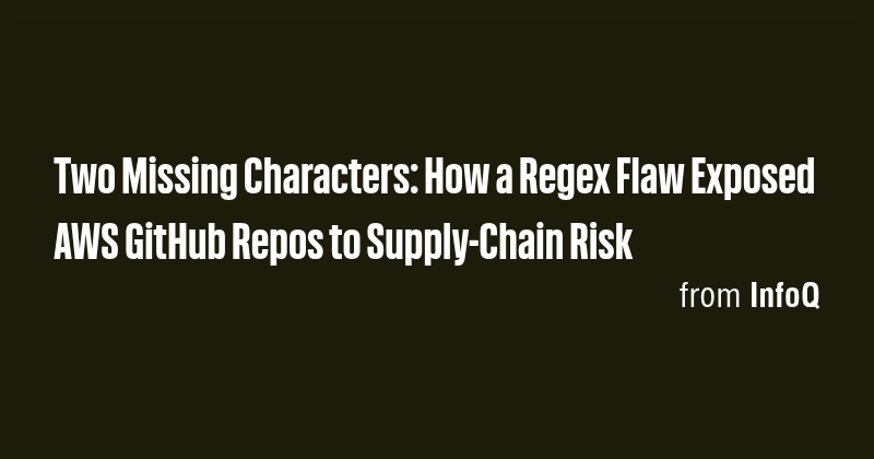 Two Missing Characters: How a Regex Flaw Exposed AWS GitHub Repos to ...