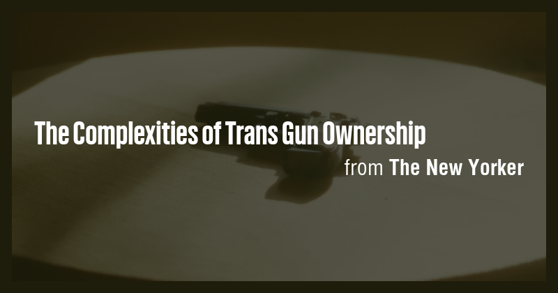 The Complexities of Trans Gun Ownership - Briefly