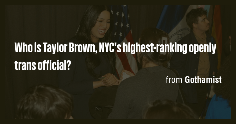 Who is Taylor Brown, NYC's highest-ranking openly trans official? - Briefly