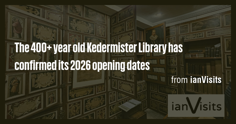 The 400+ year old Kedermister Library has confirmed its 2026 opening ...