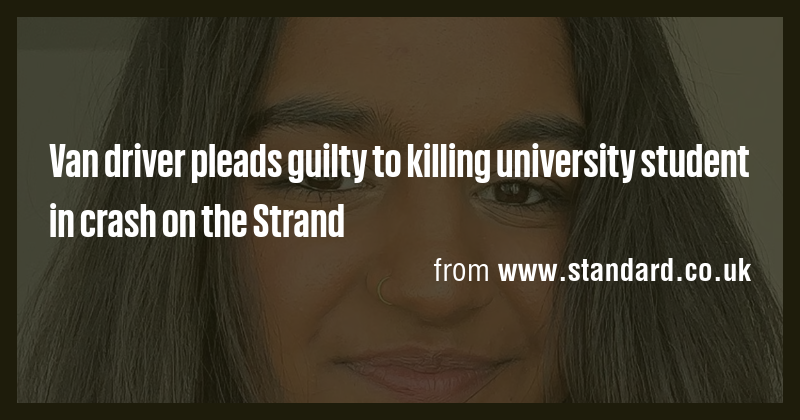 Van driver pleads guilty to killing university student in crash on the ...