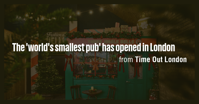 The 'world's smallest pub' has opened in London - Briefly