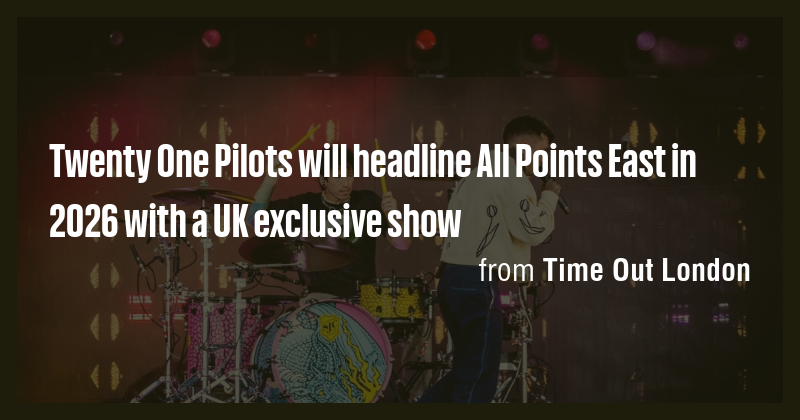 Twenty One Pilots will headline All Points East in 2026 with a UK ...
