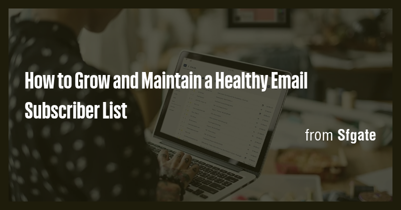 How to Grow and Maintain a Healthy Email Subscriber List - Briefly