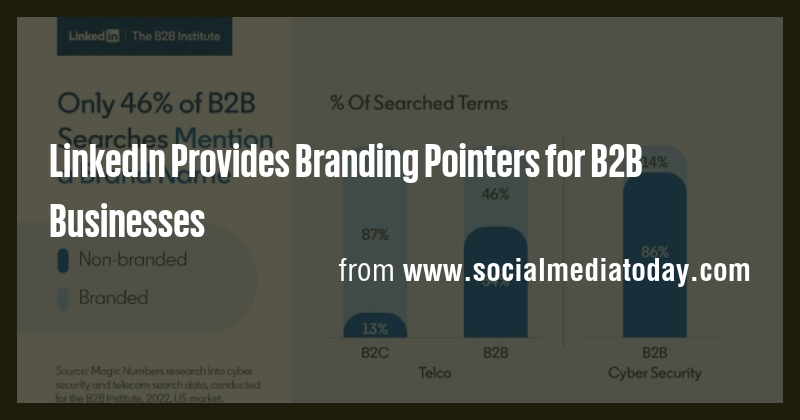 LinkedIn Provides Branding Pointers for B2B Businesses - Briefly