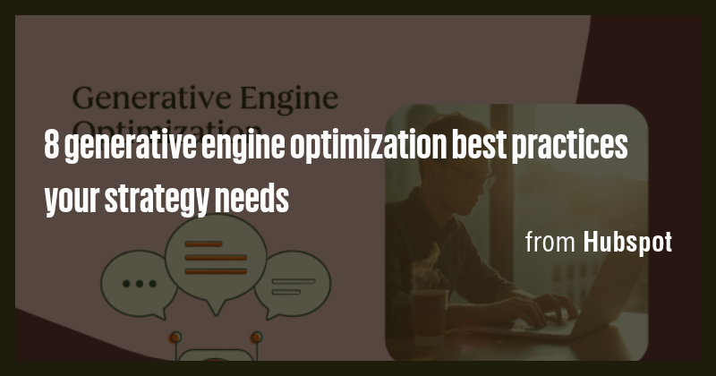 8 generative engine optimization best practices your strategy needs ...