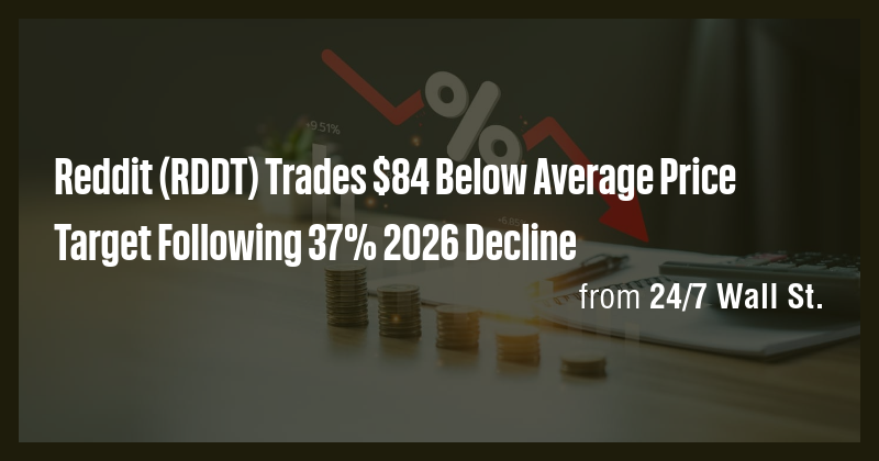 Reddit (RDDT) Trades $84 Below Average Price Target Following 37% 2026 ...