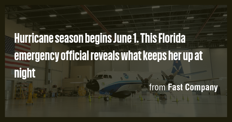 Hurricane season begins June 1. This Florida emergency official reveals ...