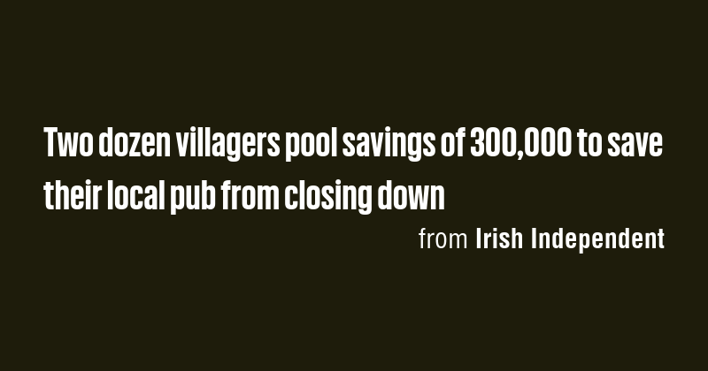 Two dozen villagers pool savings of 300,000 to save their local pub ...