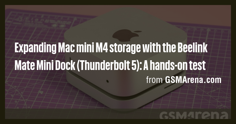 Expanding Mac mini M4 storage with the Beelink Mate Mini Dock ...