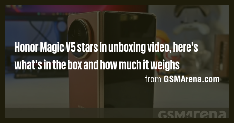 Honor Magic V5 stars in unboxing video, here's what's in the box and ...