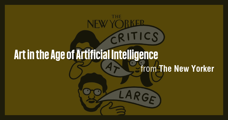 Art in the Age of Artificial Intelligence - Briefly