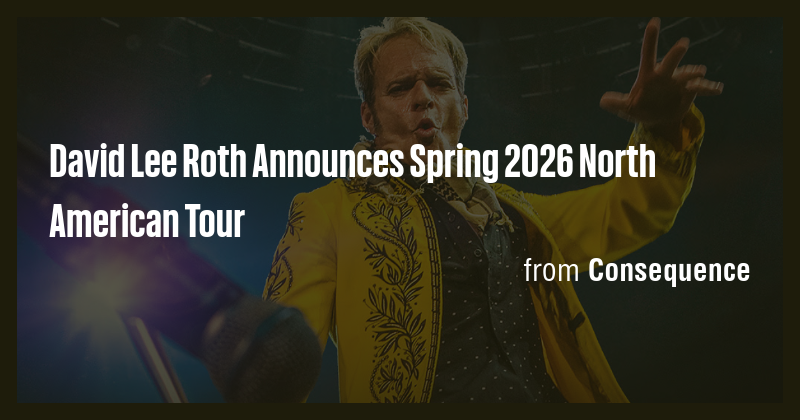 David Lee Roth Announces Spring 2026 North American Tour - Briefly