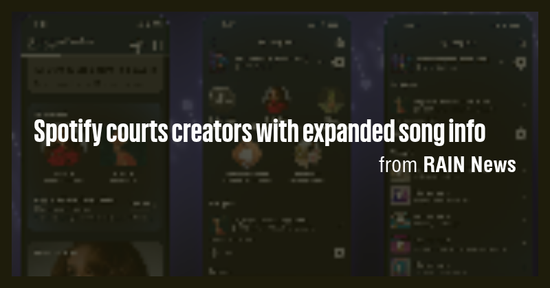 Spotify courts creators with expanded song info - Briefly