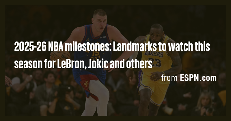 2025-26 NBA milestones: Landmarks to watch this season for LeBron ...