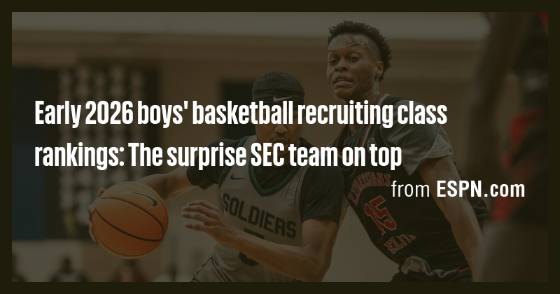 Early 2026 boys' basketball recruiting class rankings: The surprise SEC ...