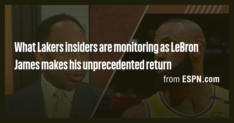 What Lakers insiders are monitoring as LeBron James makes his ...