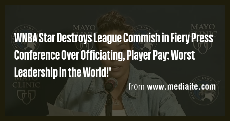 WNBA Star Destroys League Commish in Fiery Press Conference Over ...
