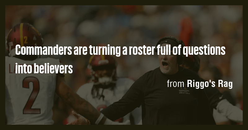 Commanders are turning a roster full of questions into believers - Briefly
