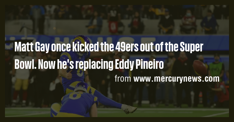Matt Gay once kicked the 49ers out of the Super Bowl. Now he's ...