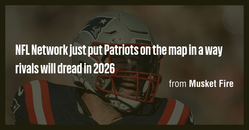 NFL Network just put Patriots on the map in a way rivals will dread in ...