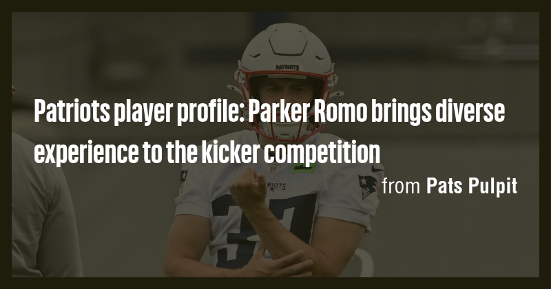 Patriots player profile: Parker Romo brings diverse experience to the ...