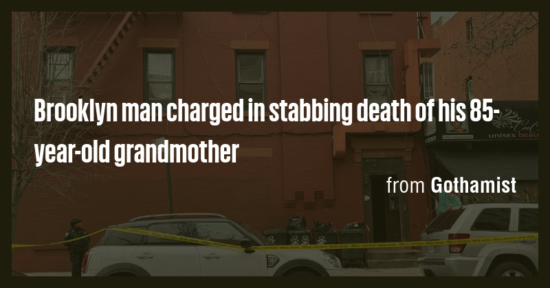 Brooklyn man charged in stabbing death of his 85-year-old grandmother ...