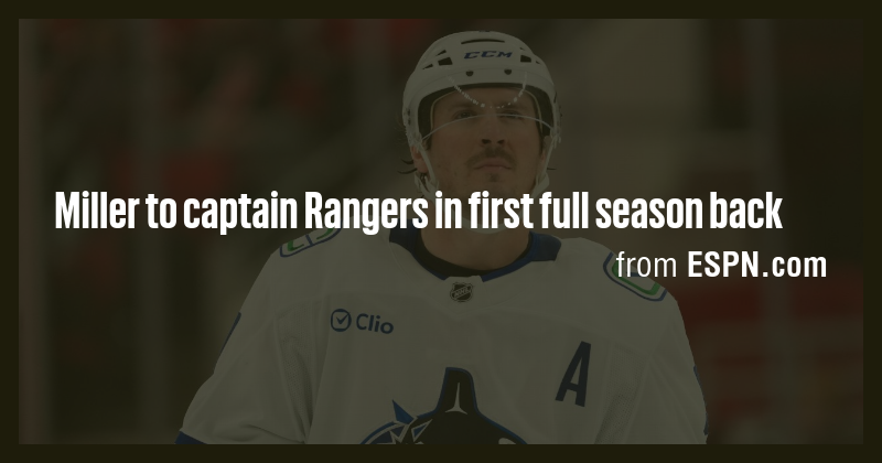 Miller to captain Rangers in first full season back - Briefly