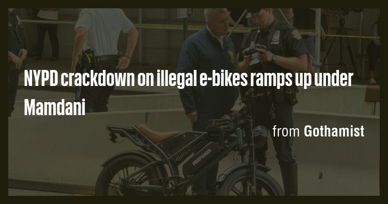 NYPD E-Bike Crackdown Intensifies Under Mamdani