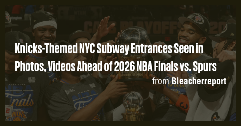 Knicks-Themed NYC Subway Entrances Seen in Photos, Videos Ahead of 2026 ...