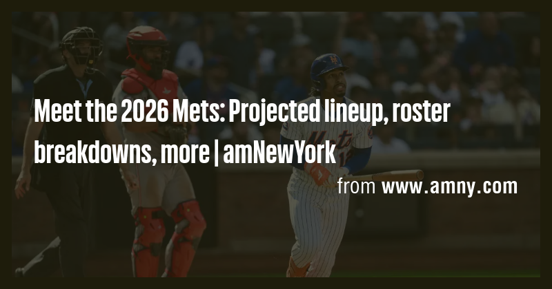 Meet the 2026 Mets: Projected lineup, roster breakdowns, more ...