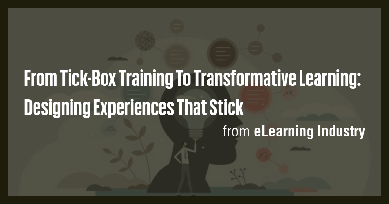 From Tick-Box Training To Transformative Learning: Designing ...