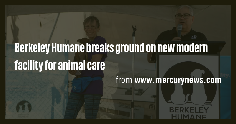 Berkeley Humane breaks ground on new modern facility for animal care ...