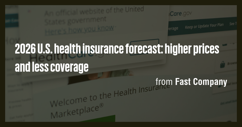 2026 U.S. health insurance forecast: higher prices and less coverage ...
