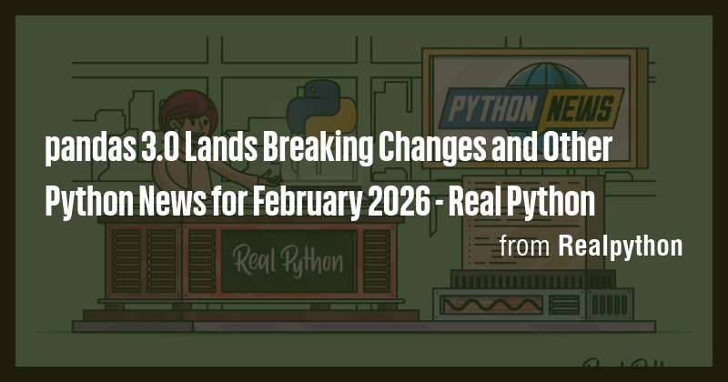 pandas 3.0 Lands Breaking Changes and Other Python News for February ...