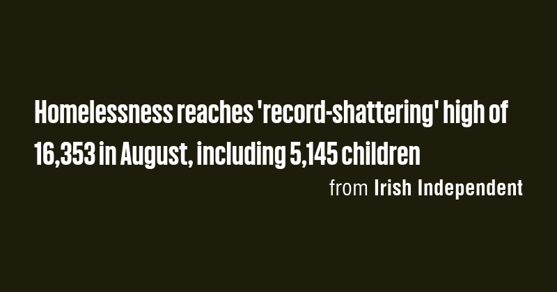 Homelessness reaches 'record-shattering' high of 16,353 in August ...