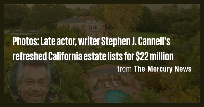Photos: Late actor, writer Stephen J. Cannell's refreshed California ...