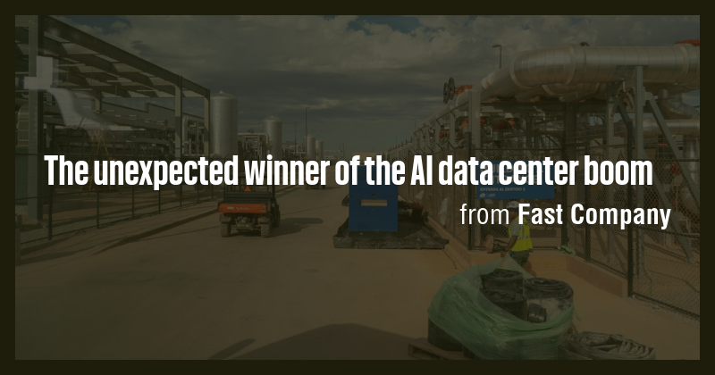 The unexpected winner of the AI data center boom - Briefly