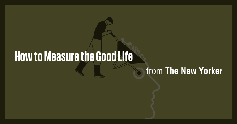 How to Measure the Good Life - Briefly