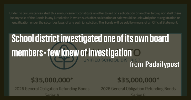 School district investigated one of its own board members - few knew of ...