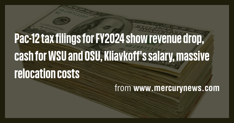 Pac-12 tax filings for FY2024 show revenue drop, cash for WSU and OSU ...