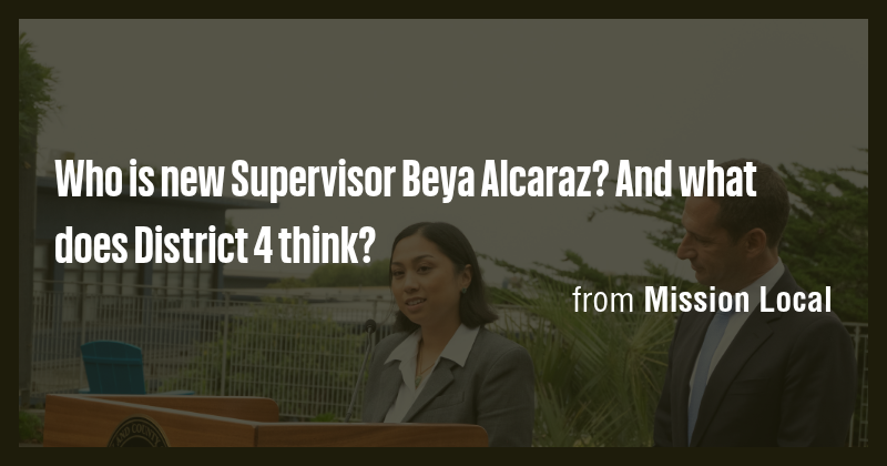 Who is new Supervisor Beya Alcaraz? And what does District 4 think ...