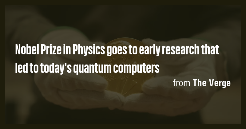 Nobel Prize in Physics goes to early research that led to today's ...