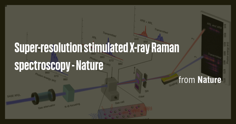 Super-resolution stimulated X-ray Raman spectroscopy - Nature - Briefly