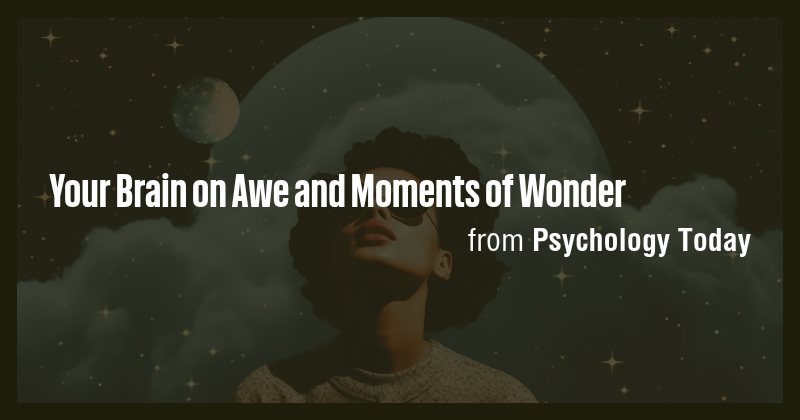 Your Brain on Awe and Moments of Wonder - Briefly